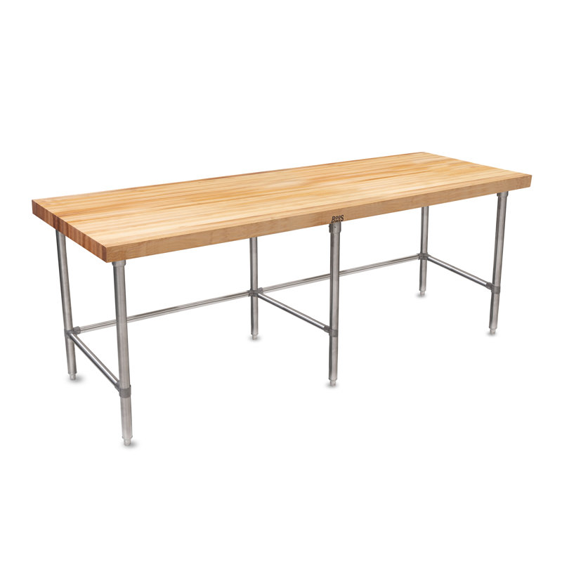 Wood Top Prep Station, 35.25" H x 96" W x 30" D