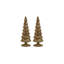 Merrigan Light Green Glass Tree on Gold Glitter Base, Set of 2-146841130-146841131