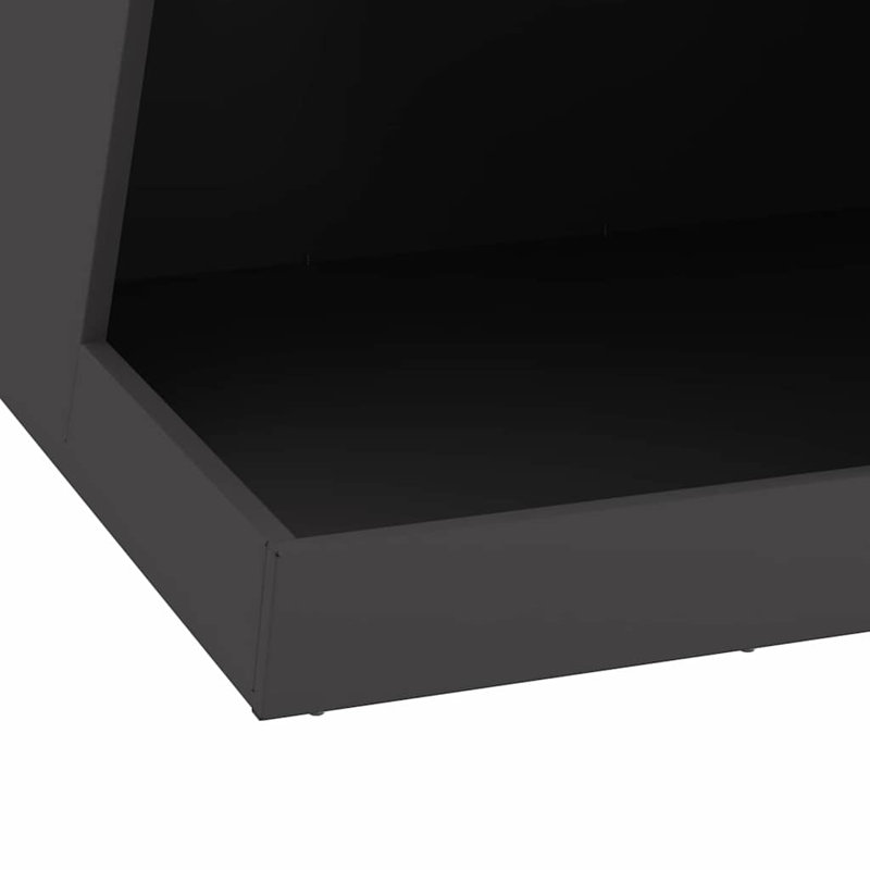 Foyer noir vidaXL 19,69 x 19,69 x 39,37 po, Noir, H 39,4 po x l 19,7 po x P 19,7 po