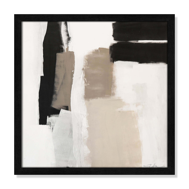 Earth Scapes II-A Print by Casa Fine Arts, Black Slim Framed, 17" H x 17" W x 0.75" D