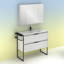 Jeaneane 1000mm Single Bathroom Vanity with Integrated Ceramic Basin-472167707-472167706