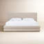 Lit plateforme tapissier Viski Brun Boucle-100964993