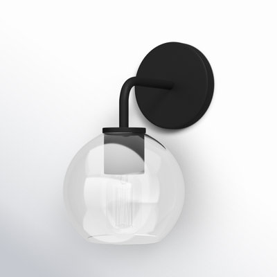 Childerley Single Light Glass Dimmable Armed Sconce