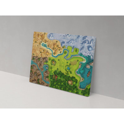 Canvas Collection Adventure Map - Wrapped Canvas Painting