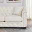 Canapé Chesterfield en velours avec garniture cloutée et capitonnage