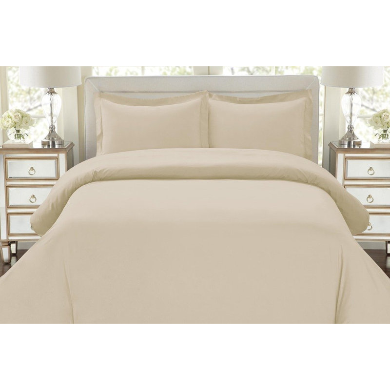 Ensemble de housse de couette, Très grand / Californien, Crème