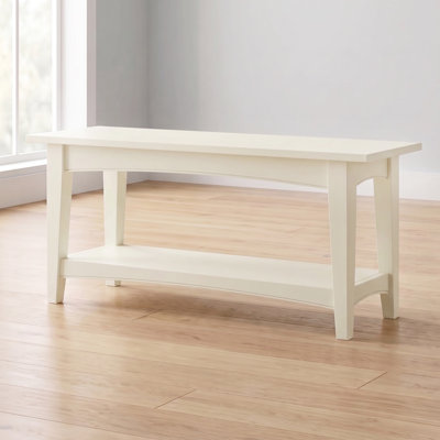 Storage Bench with Lower Shelf, Sand