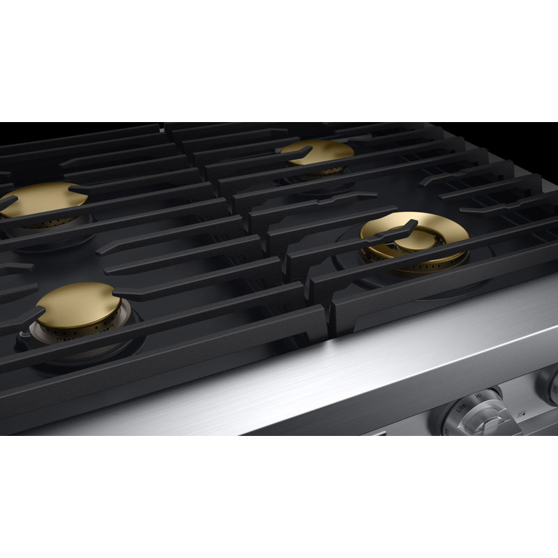48" Gas Rangetop 6 Burners, NG/LP, Silver Stainless
