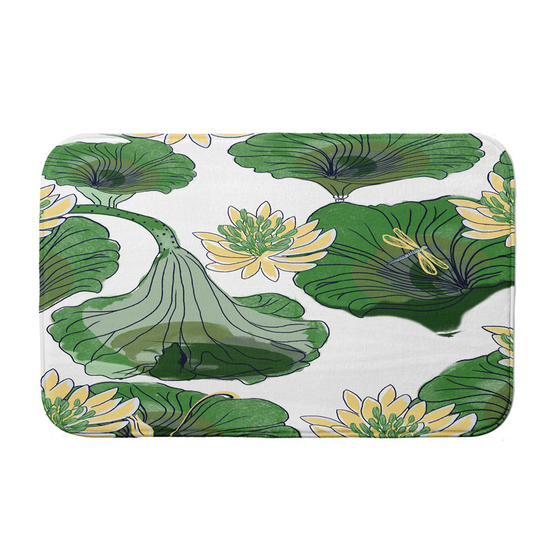 Tapis de bain Lucious, H 18 po x L 30 po, Vert