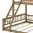 Twin XL Over Queen Bunk Bed With Ladder And Guardrails-106403982