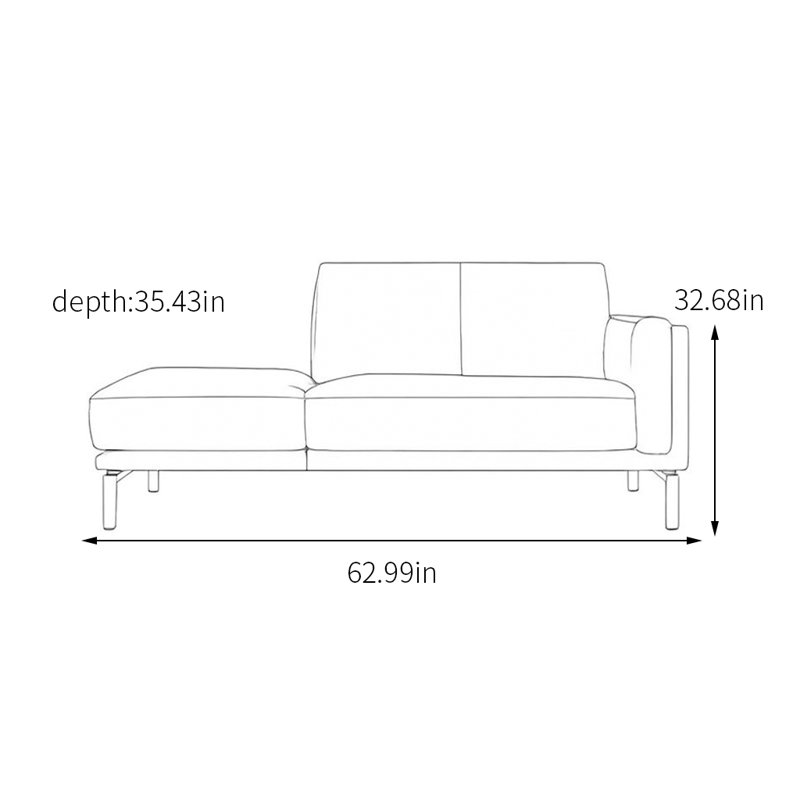 Chaise longue et mousse haute densité