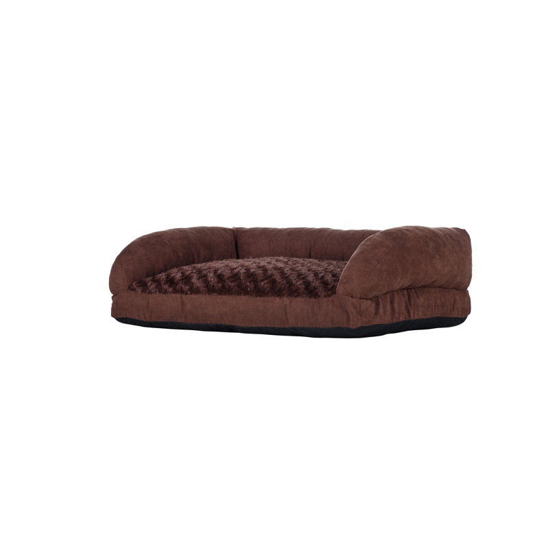Coussin de lit pour chien Gaddy, Marron, Petit (l 14,96 po x P 20,47 po H 5,91 po)