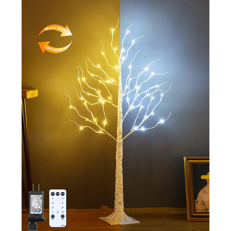 Birch Tree Lights, Indoor Outdoor Artificial Twig Tree Light 9Modes Timer