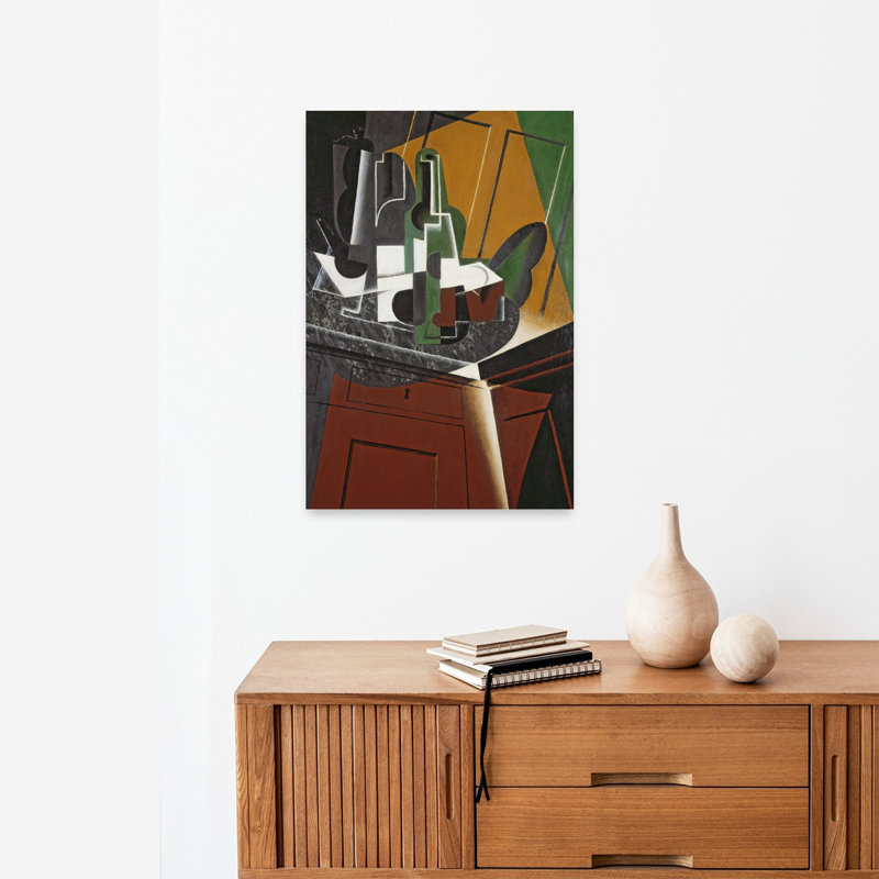 Le buffet, 1917, estampe d'art mural abstrait contemporain, H 24 po x l 16 po