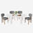 Oval Double Pedestal Kitchen Table Sets-777968138-777968140