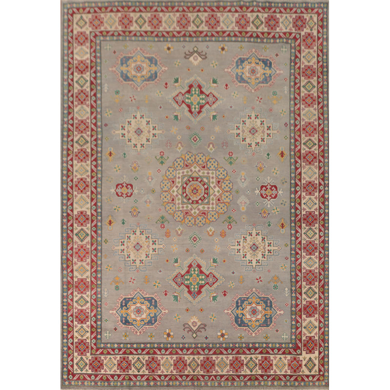 Handmade Kazak Oriental Area Rug 13