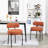 Sherpa Upholstered Metal Dining Chairs-1389094372-1351667564