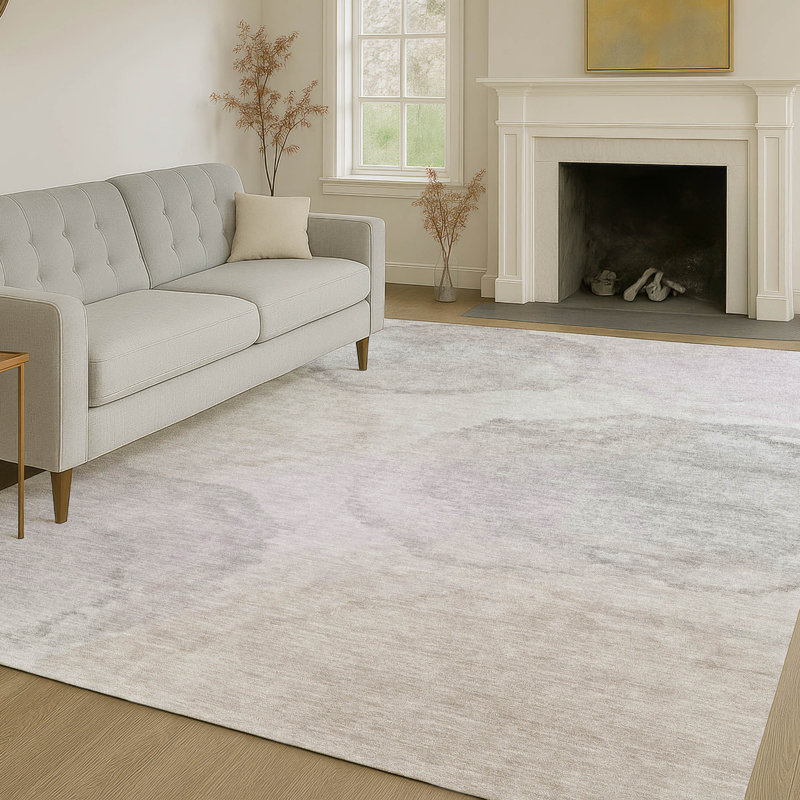 Machine Washable Indoor/Outdoor Chantille ACN2443 Casual Rug, Beige, 2'6" x 3'10"