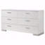 Commode 6 tiroirs, ultrabrillante