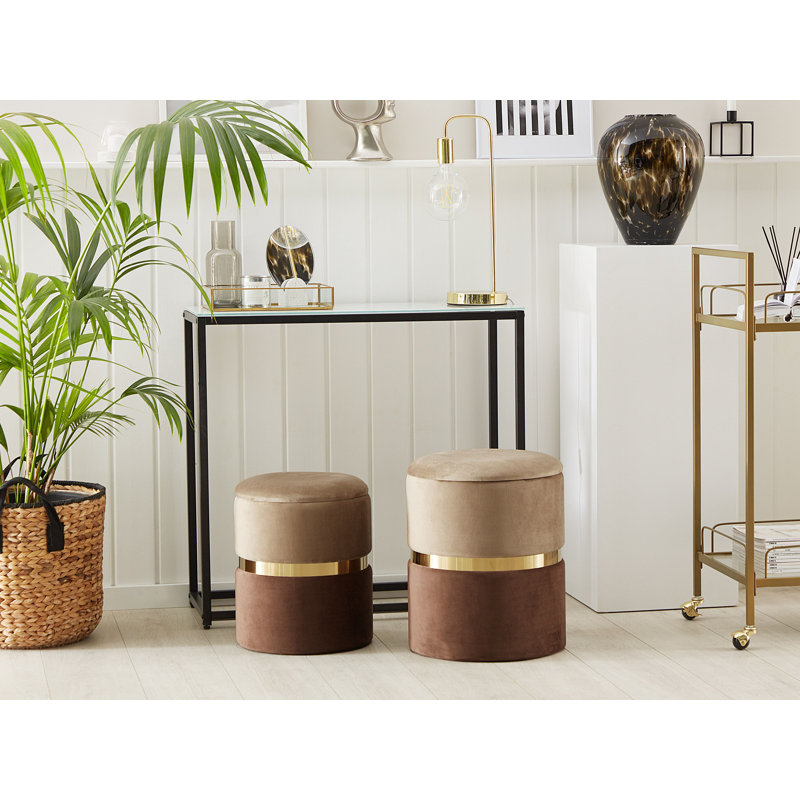 Manufactured Wood Accent Stool, Brown