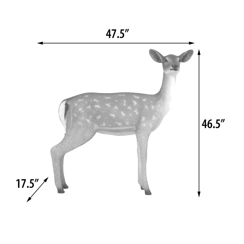 Gamez Deer Plastic Garden Statue