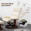 Fauteuil inclinable avec repose-pieds, fauteuil inclinable électrique en similicuir avec 10 points de vibration et 5 modes de massage, fauteuil inclinable avec base pivotante en bois, télécommande et poche latérale, gris-154235311