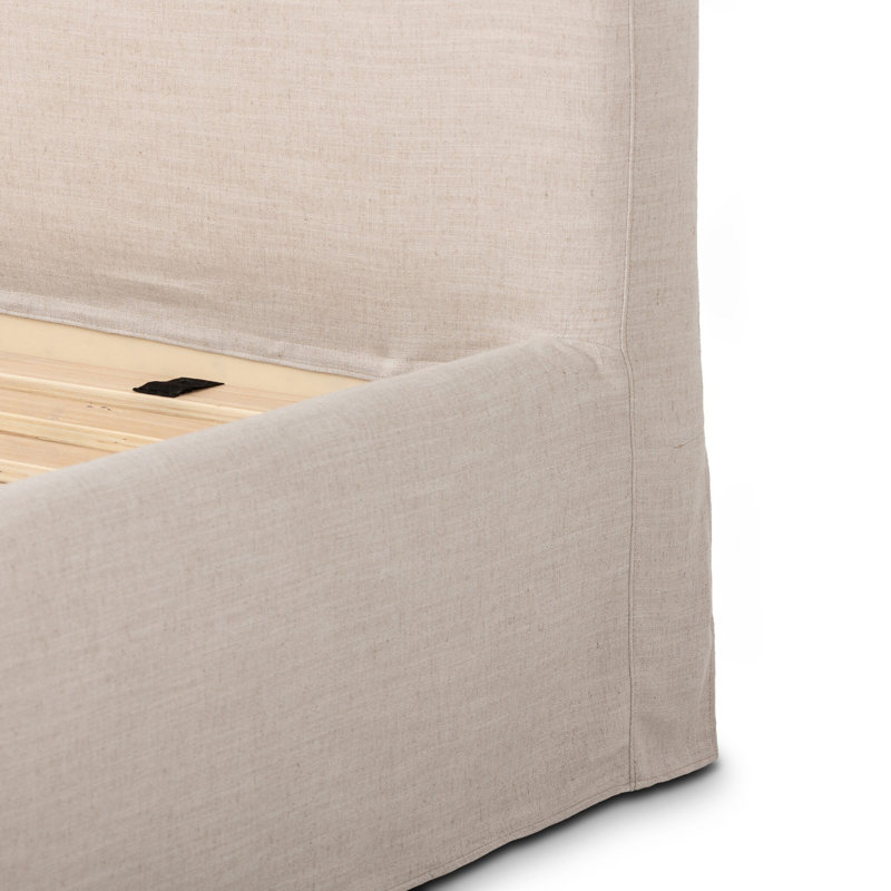 Oasley Slipcover Bed-Savoy Coffee-Queen, Savoy Parchment, King