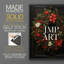 «Christmas Holiday Art DCLxxiii», reproduction d'art encadrée - bois massif-812829225-812829204