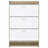 Kyla White 3-Tier Engineered Wood Shoe Cabinet-61341069