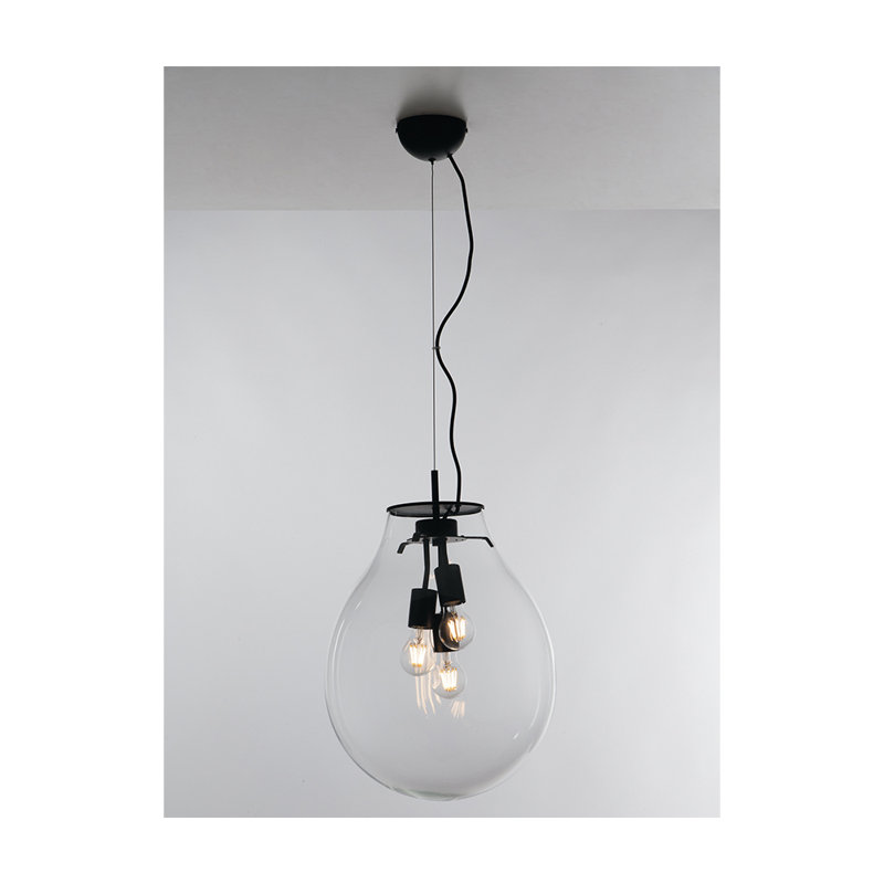 Camili 3 - Light Teardrop Pendant, 174cm H x 55cm W x 38cm D