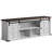 70 in Farmhouse TV Stand for 75 in TVs, Modern Entertainment Center with Sliding Barn Doors, Modern Media TV Console Table, Wood Long TV Stand for Living Room-334885595-334885594