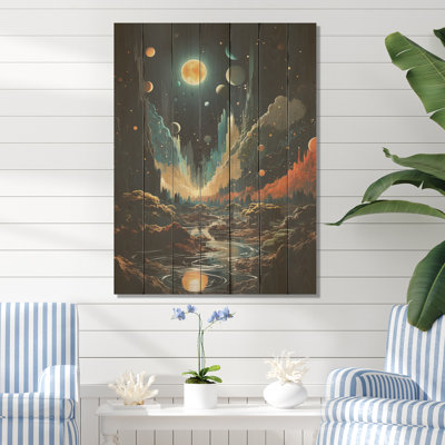 Cosmic Space Odyssey - plage sur bois