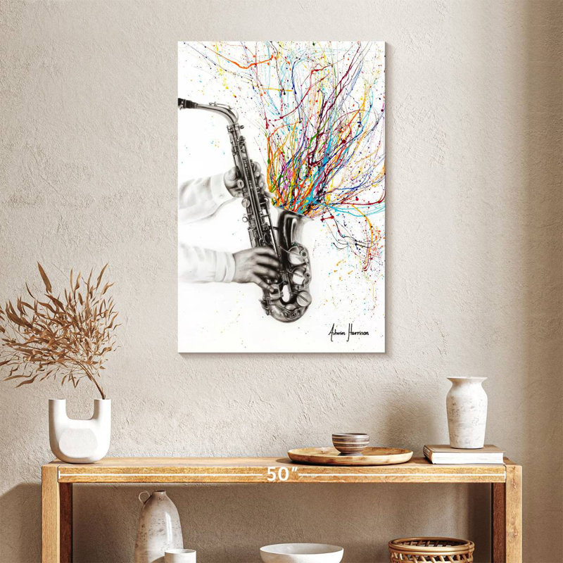 Abarca The Jazz Saxophone, 36" H x 24" W