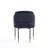 Flor and Hathaway 7-Piece Modern Solid Ash Wood Dining Set with Twill Weave Upholstered Chairs in Black-97604648
