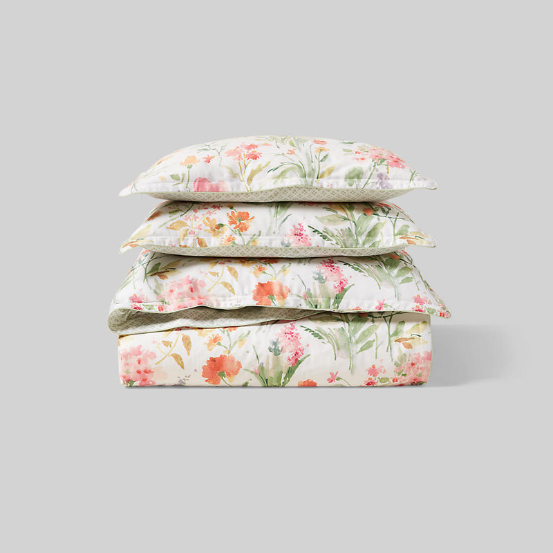 Ensemble d'édredon à motif floral Margurite, Édredon pour très grand lit + 2 taies décorativ