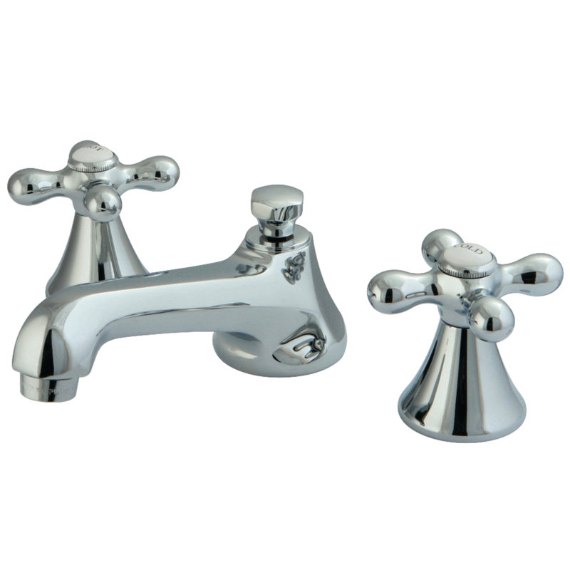 Metropolitan Widespread Bathroom Faucet with Drain Assembly, Polished Chrome
