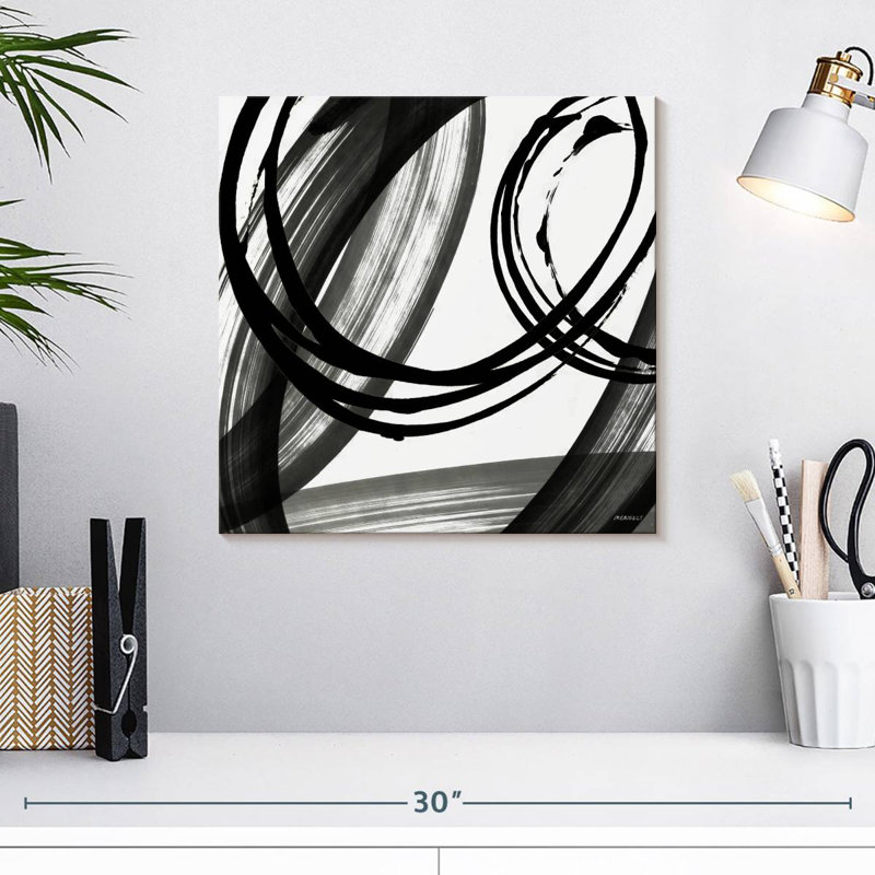 Black And White Pop I, H 16 po x l 16 po