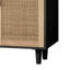 Buffet 62,2 po à quatre portes avec portes en rotin et supports de rangement réglables-776231018