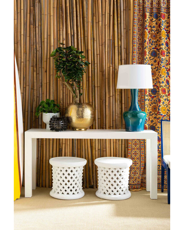 Parsons 60'' W Console Table, White