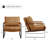 Eisenman 27.09'' W Leather Upholstered Accent Armchair-249569272