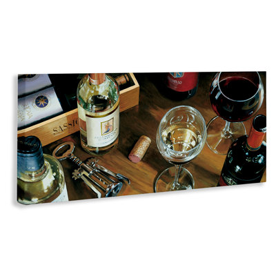Corks & Wine Bottles View Canvas Wall Art, design by Stefano Ferreri