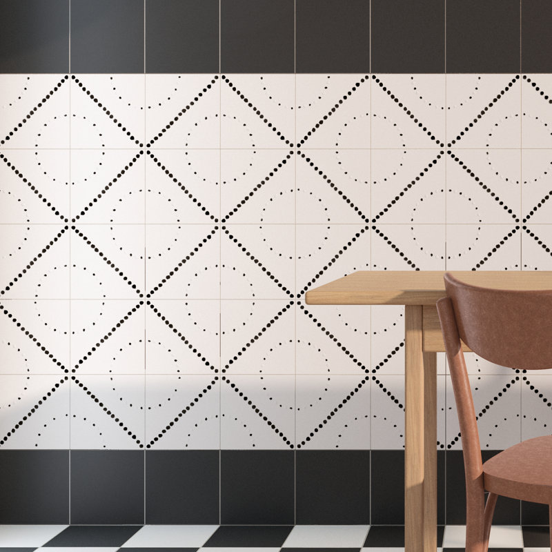 Kenzo Square 7.9 in. x 7.9 in. Matte Porcelain  Floor and Wall Tile, Dec 07