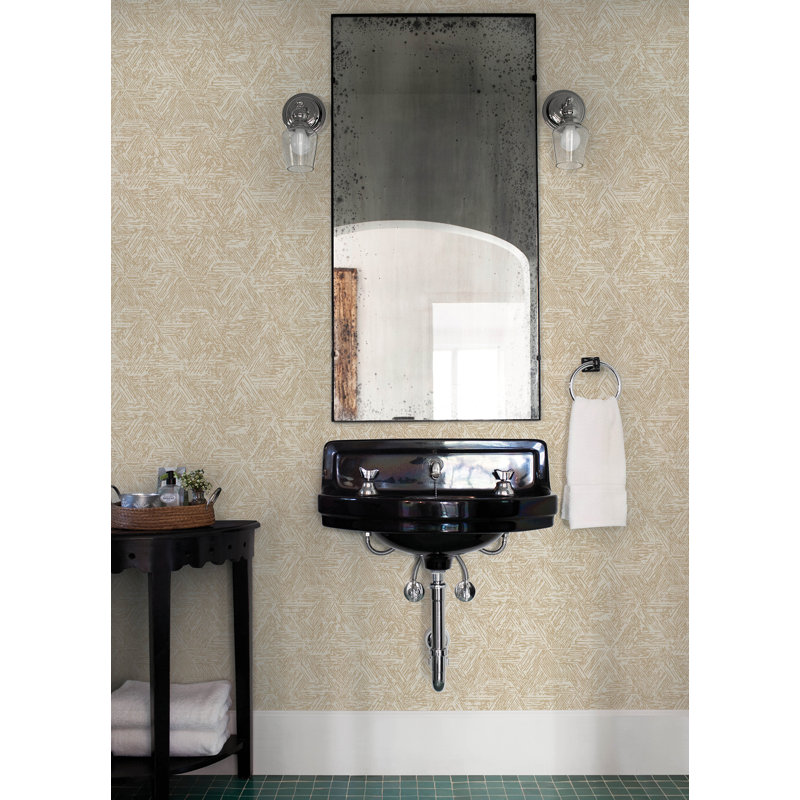 Bravlio Non-Pasted,Unpasted Geometric Double Roll, Brown
