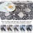 Washable Large Area Rug: Indoor Oriental Living Room Carpet with Non Slip Backing Ultra Soft Low Pile Rugs for Bedroom Dining Room Distressed Stain Resistant Thin Floor Mat (Black)-367634845