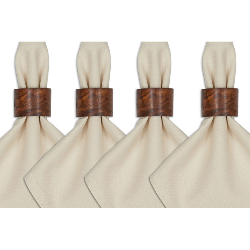 Anneau de serviette en bois