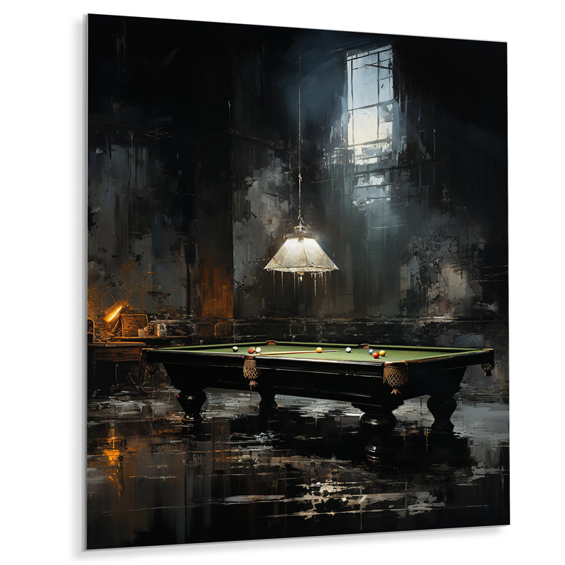 " Billard Billiard Noir ", 20" H x 12" W