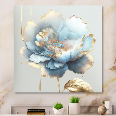 " Chic Blue Blooming Flower II "