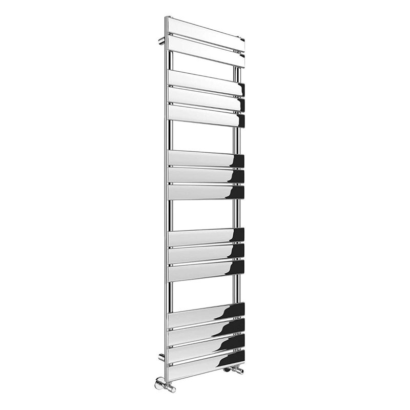 Burson Flat Panel Towel Rail Heated Towel Rails, 160cm H x 45cm W x 6.2cm D, Chrome