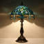 Lampe de table Tiffany en verre coloré 12 x 12 x 19 pouces (style libellule)-331287538