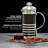 OVENTE French Press Coffee Maker 12 Ounce with Heat Resistant Borosilicate Glass, Stainless Steel Design and 4-Level Filter System, Portable Cold Brewer Pot for Travel, Camping or Gift, Silver FSH12S-11285104